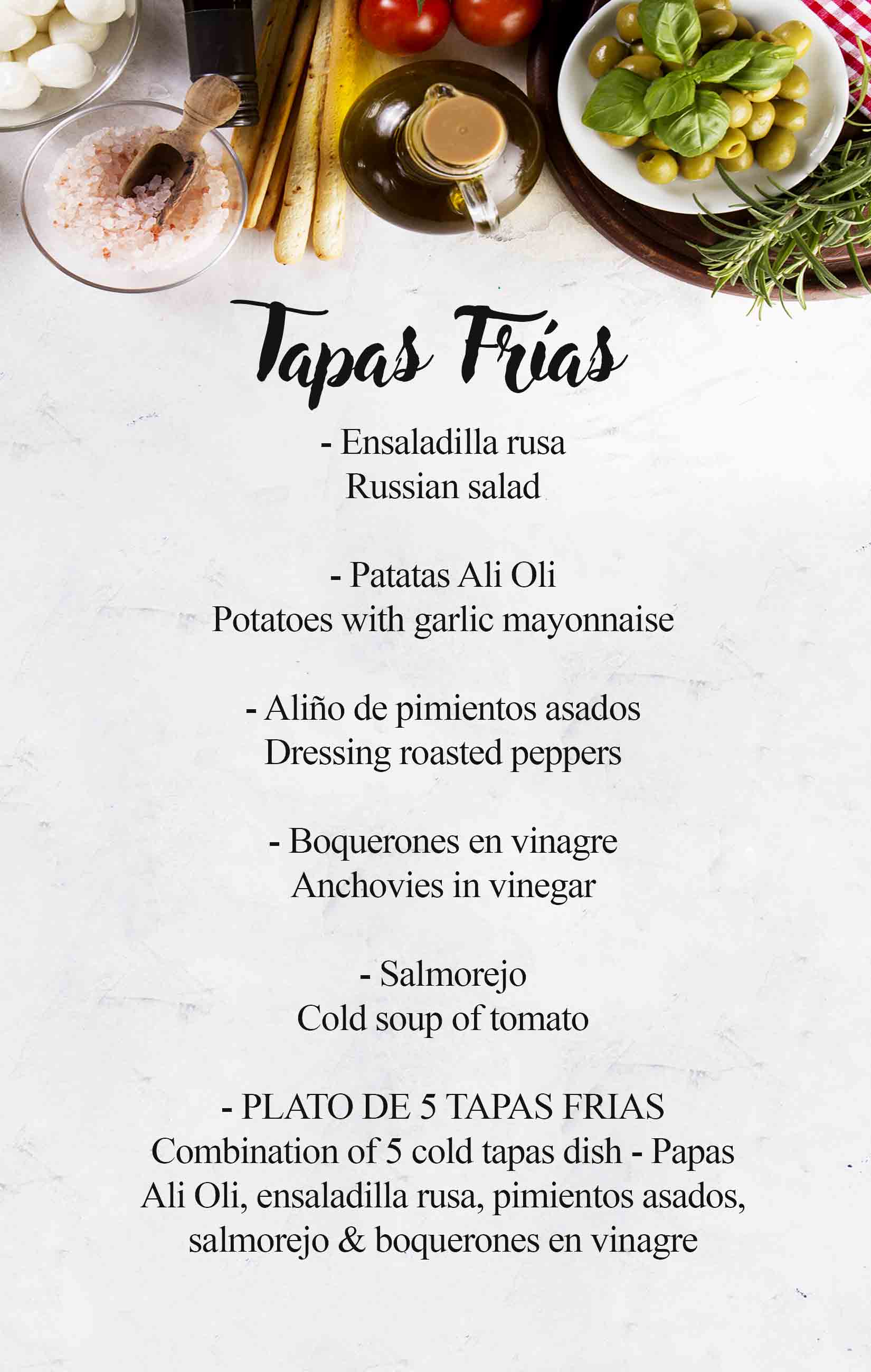 tapas frias